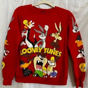 LOONEY TUNES, RED XS Sweatshirt